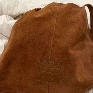 Haute Hippy Brown Suede Bag NWT attached wallet